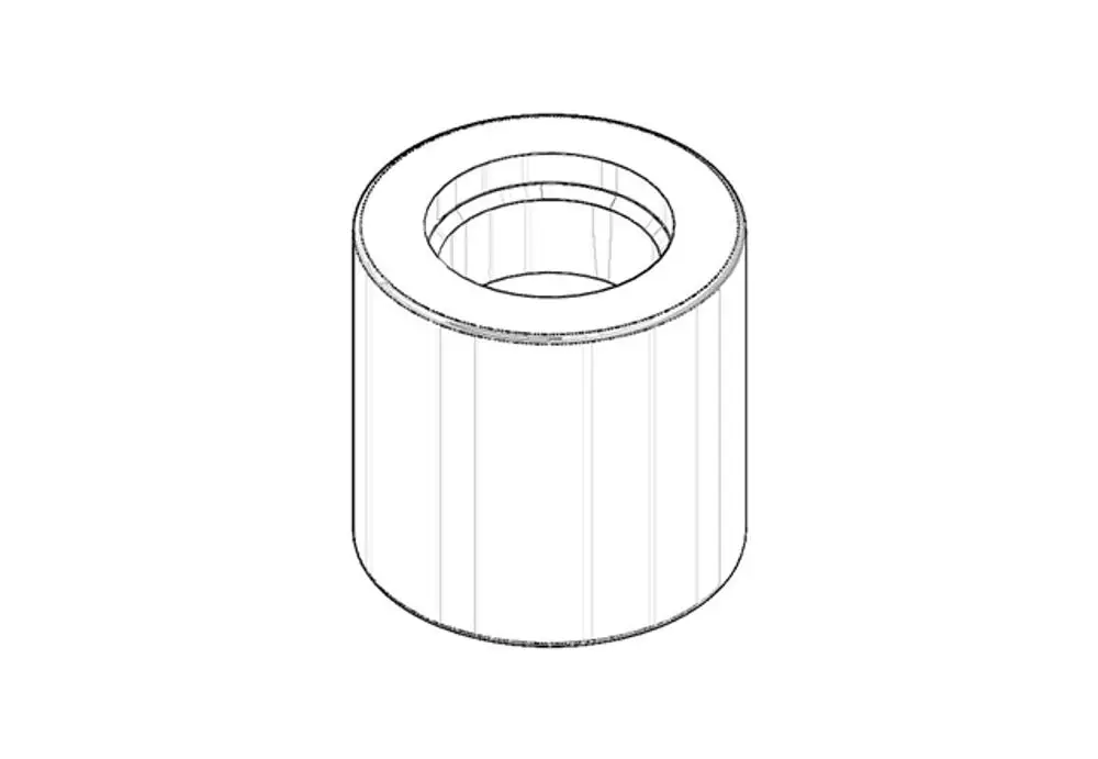DORNBRACHT Anschluss für Regenbrause ERSATZTEILE 092403136 D. 33 x 32 mm Chrom, 092403136-00 Galeriebild 1